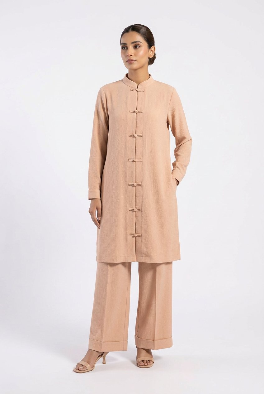 Rait Beige Frog-Button Cord Set